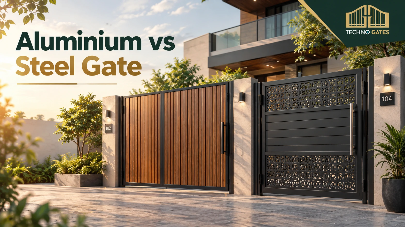 Aluminium vs Steel Gate: Which Is Better for Your Home's Main Entrance?